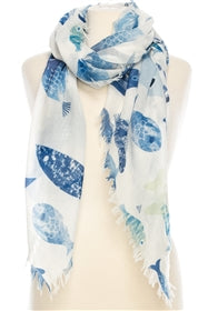 Fish Cotton Scarf
