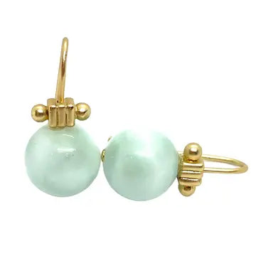 Angelite Matte Gold Earrings