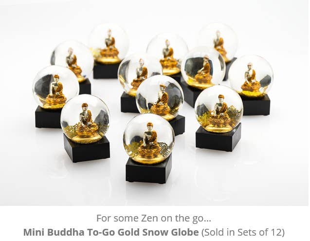 Buddha Gold Mini Snow Globe