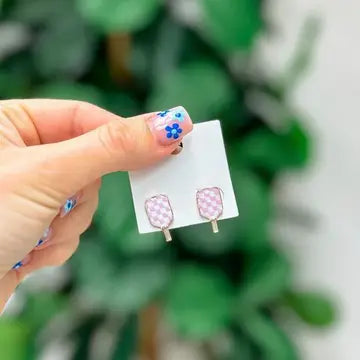 Pickleball Enamel Earrings