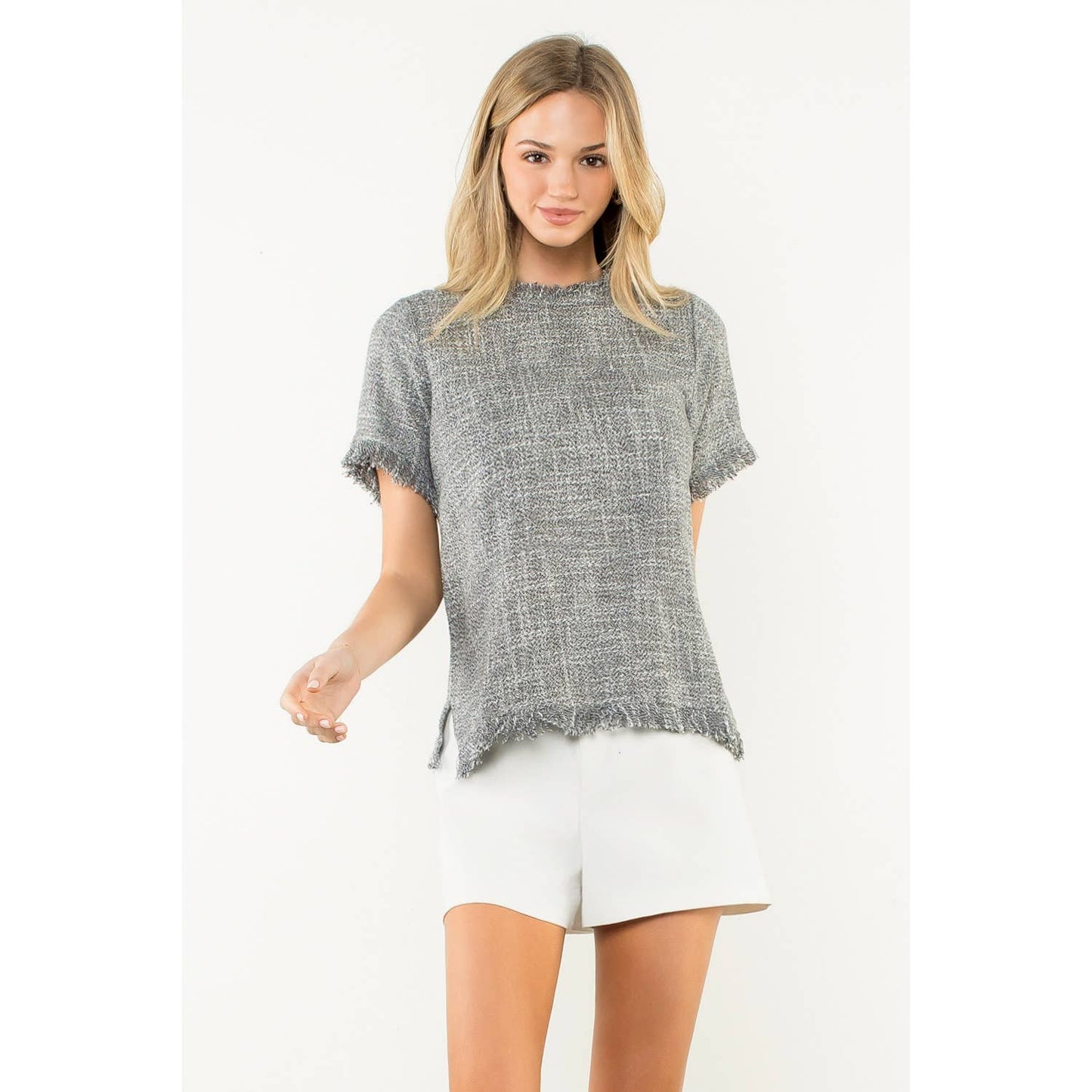 Black Fringe Top