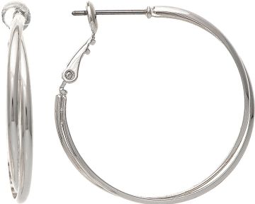 E3363S Silver Dbl Hoop