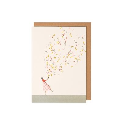 Glitter Bomb Girl Card