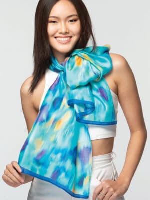 298.1 Turq Rishika Scarf