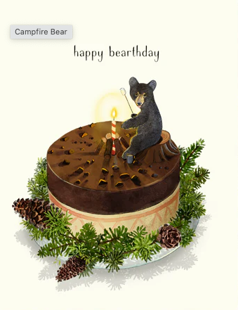 Campfire Bear Birthday