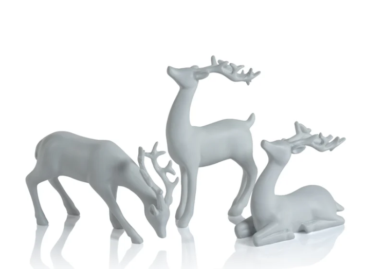 Decorative White Reindeer