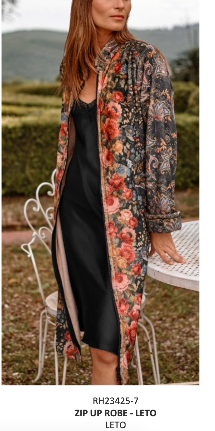 Zip Up Robe Leto