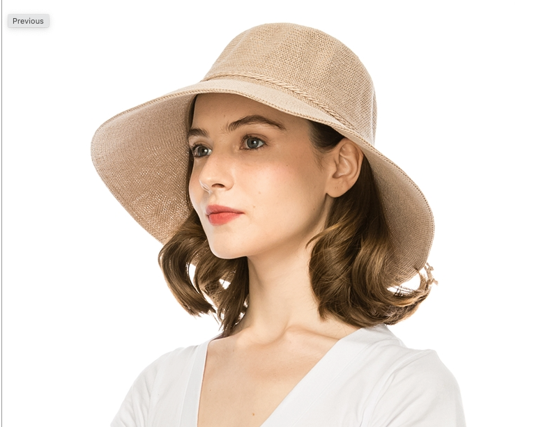 1951 Linen Hat Beige