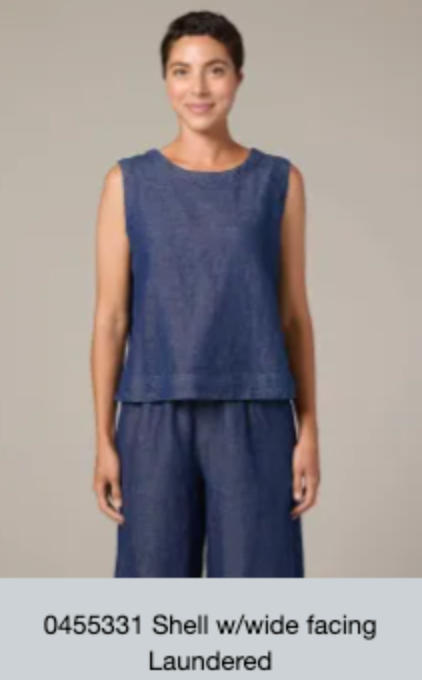 Denim Shell Top