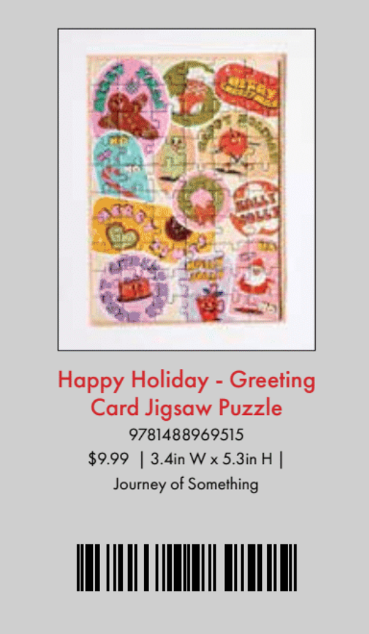 Happy Holiday Card Puzzle