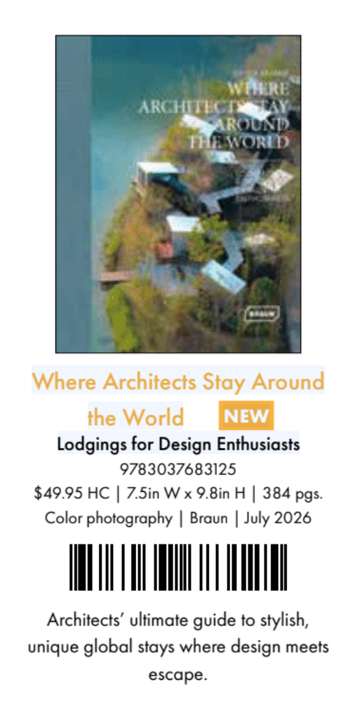 Where Architects Stay