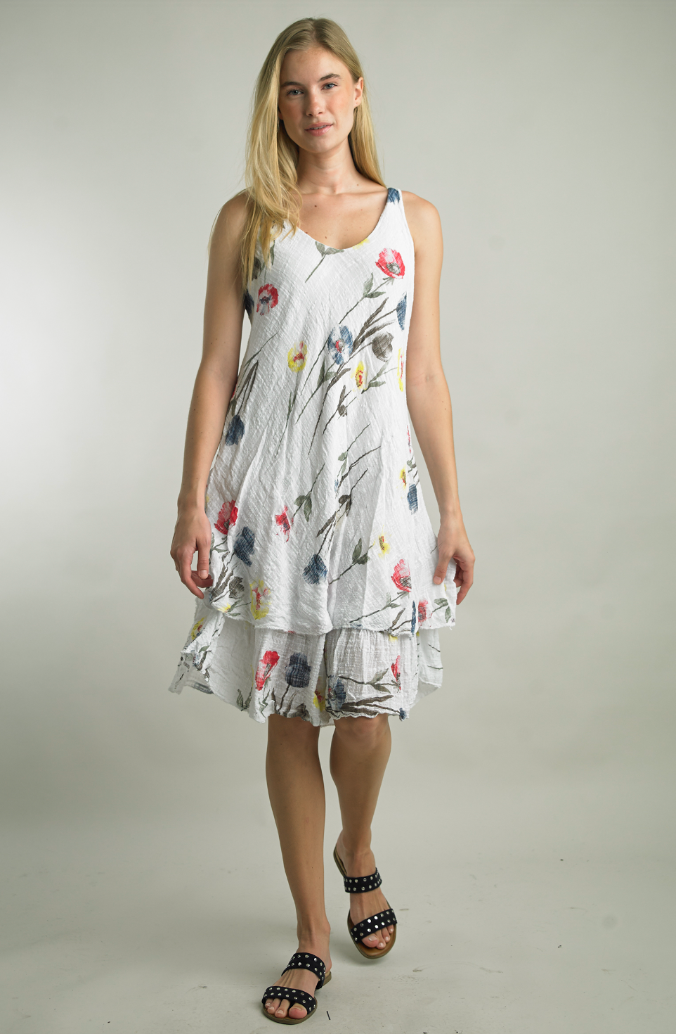 3817C Print Floral Dress