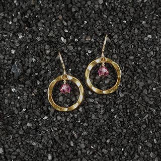Ring Rondelle Earring (e-k050)