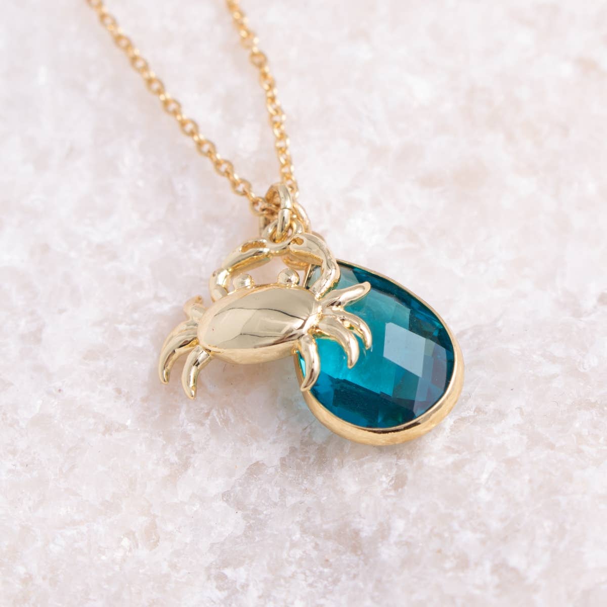 Crab & Glass Necklace