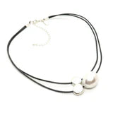 Pearl Silver Graduated Necklace