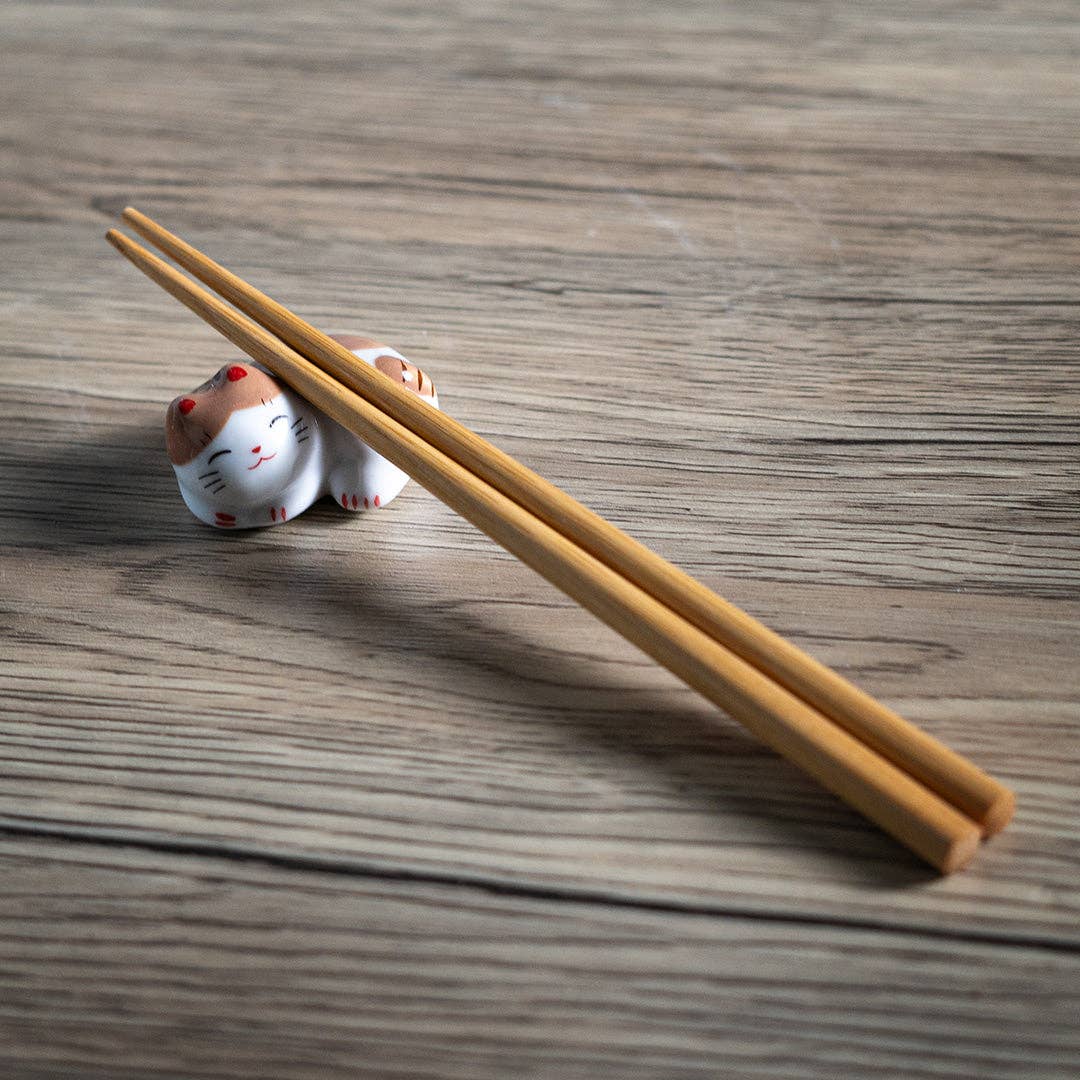 Cat Chopsticks Rest Brn