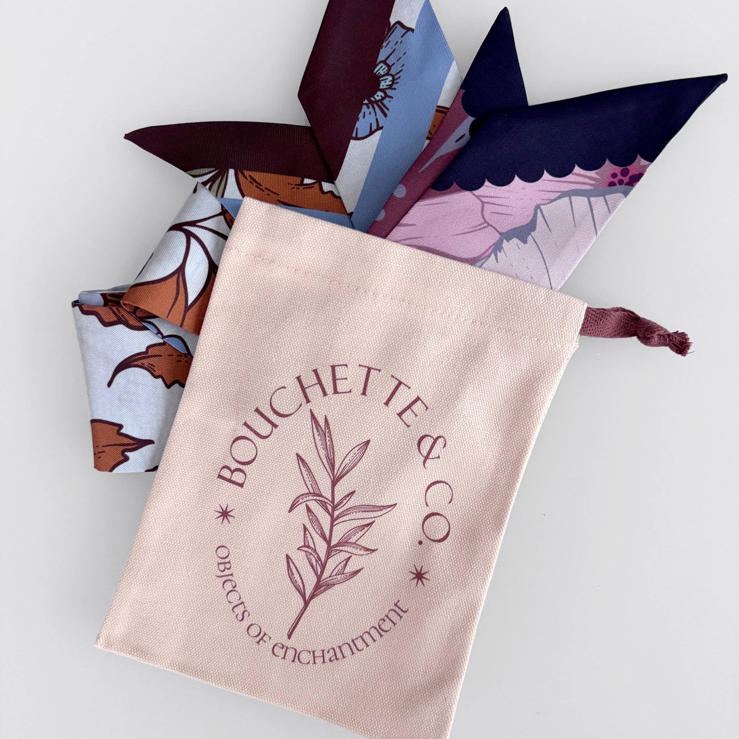 Silk Scarf Floral Buzz