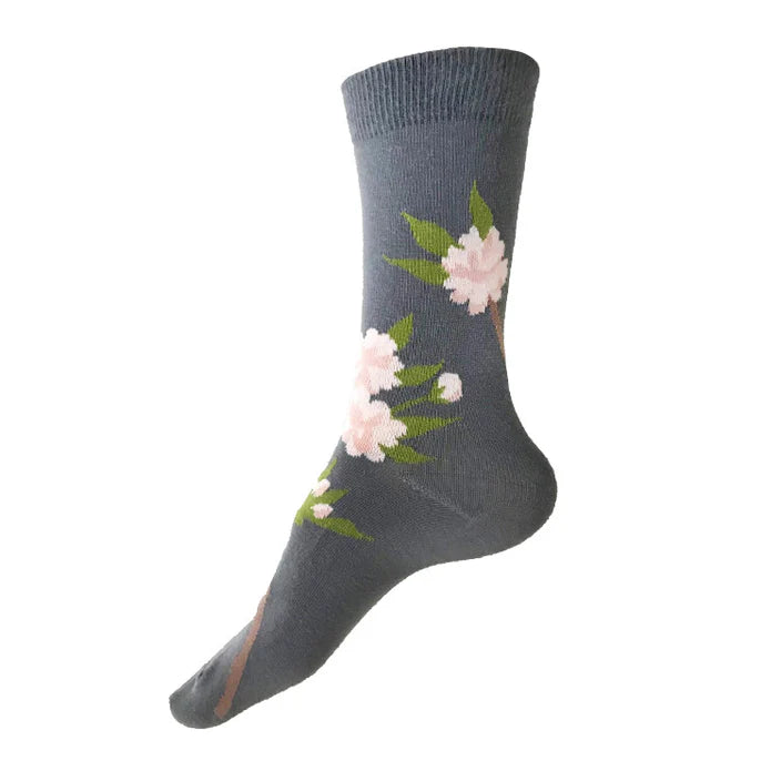 Sakura Socks Grey