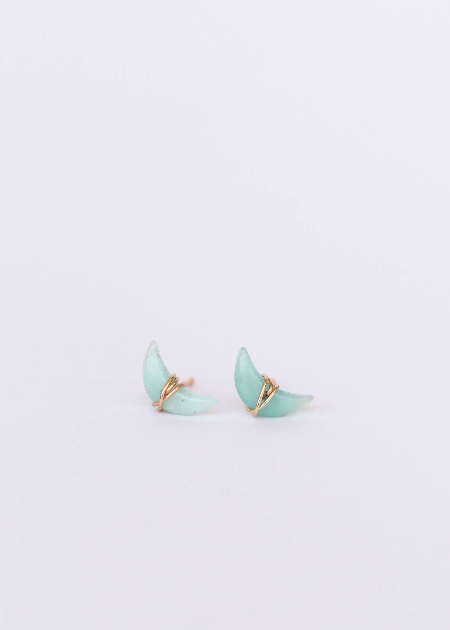 Earring - Wire Wrapped Moon