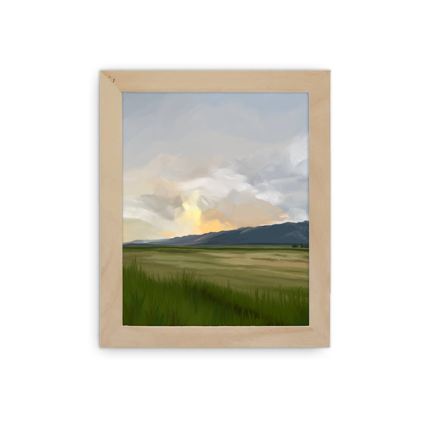 Autumn Sunset Art Print, 8x10