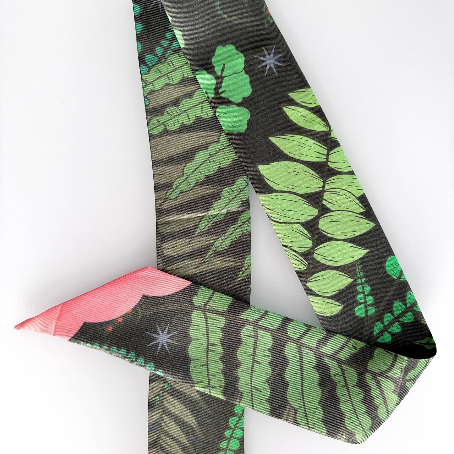 Silk scarf Fern