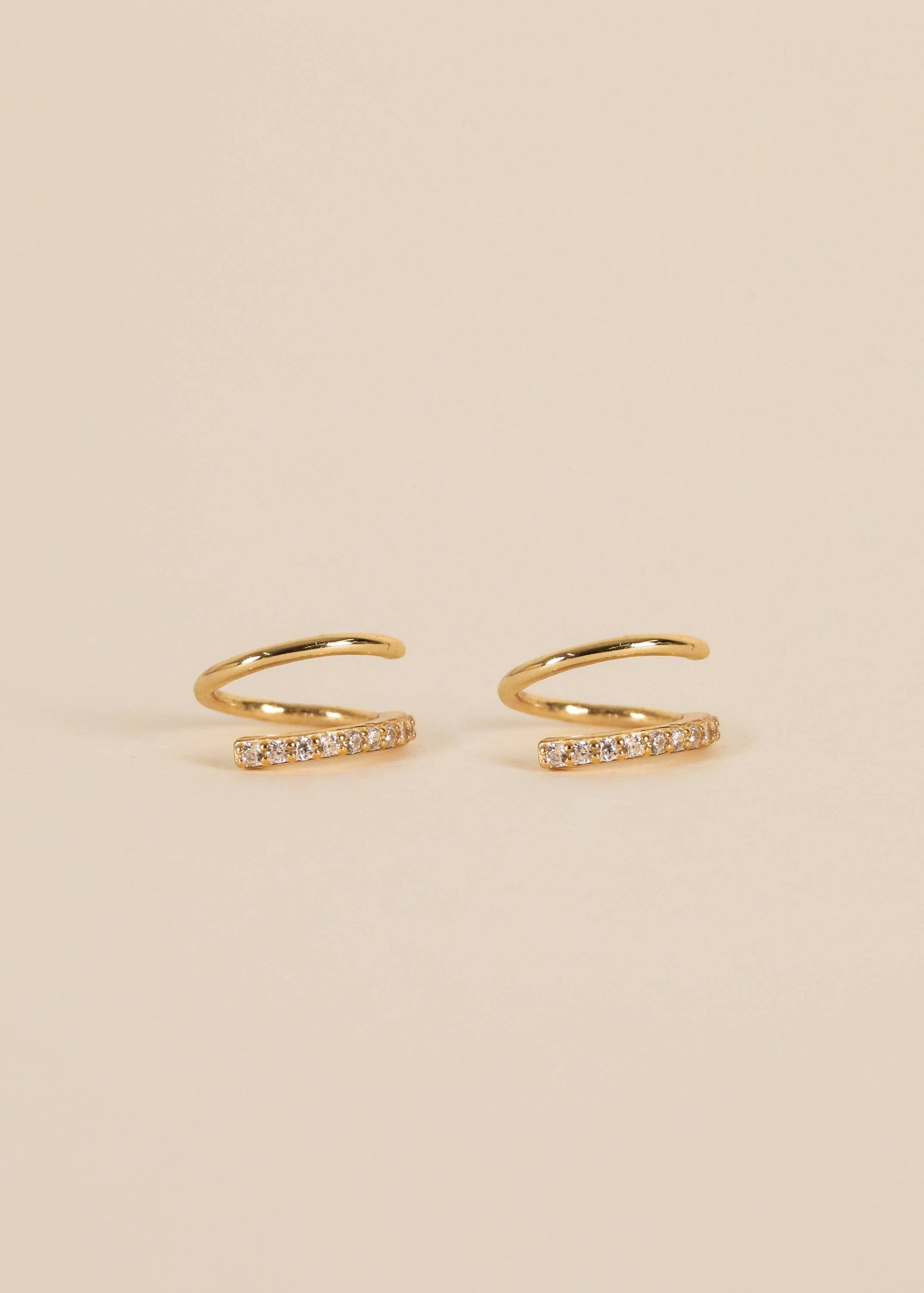 Earring - Pave Spiral