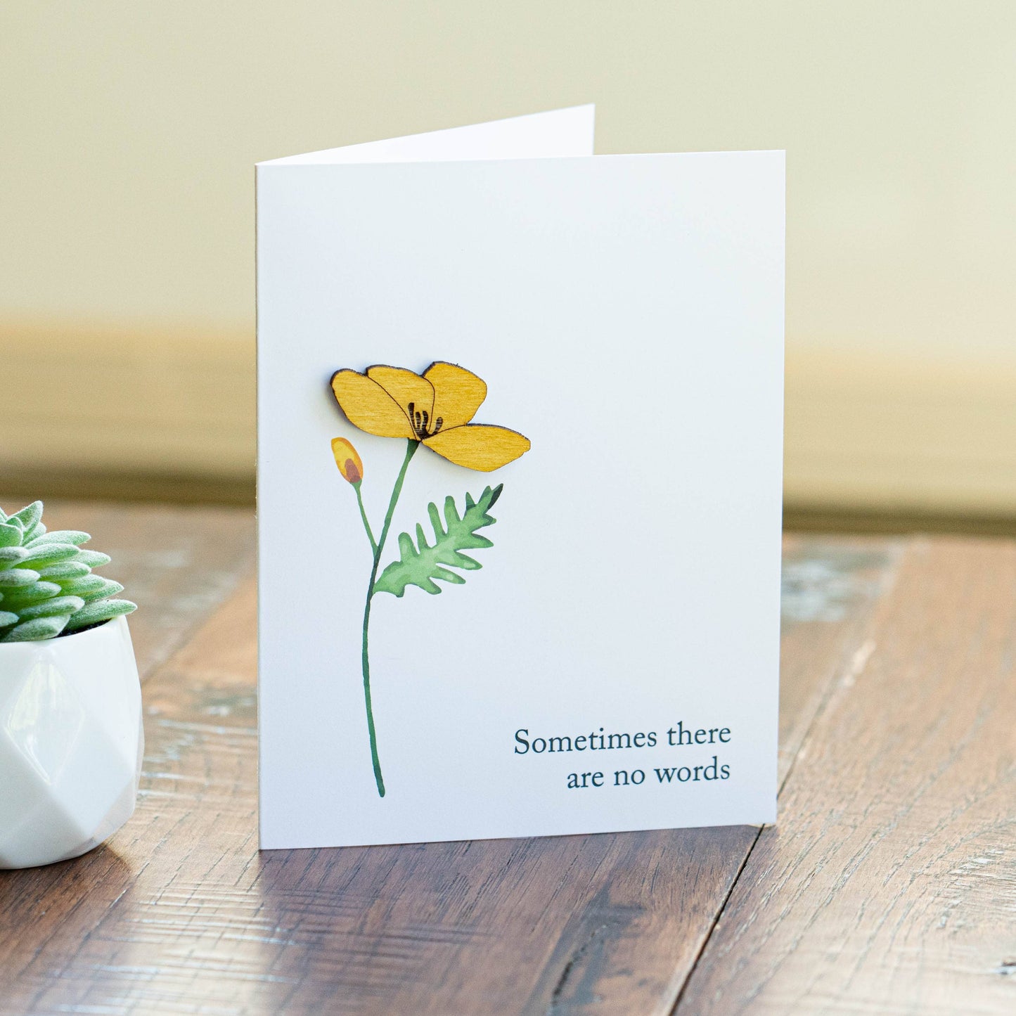 No Words Notecard