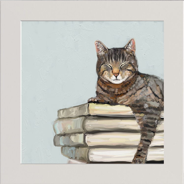 Cat on Books 2