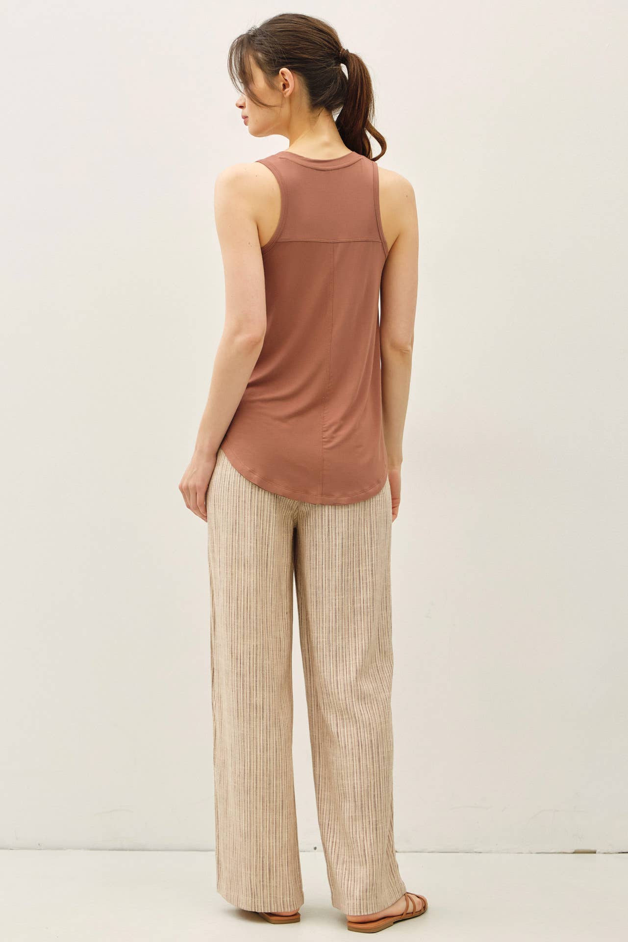 Stripy Linen Pant