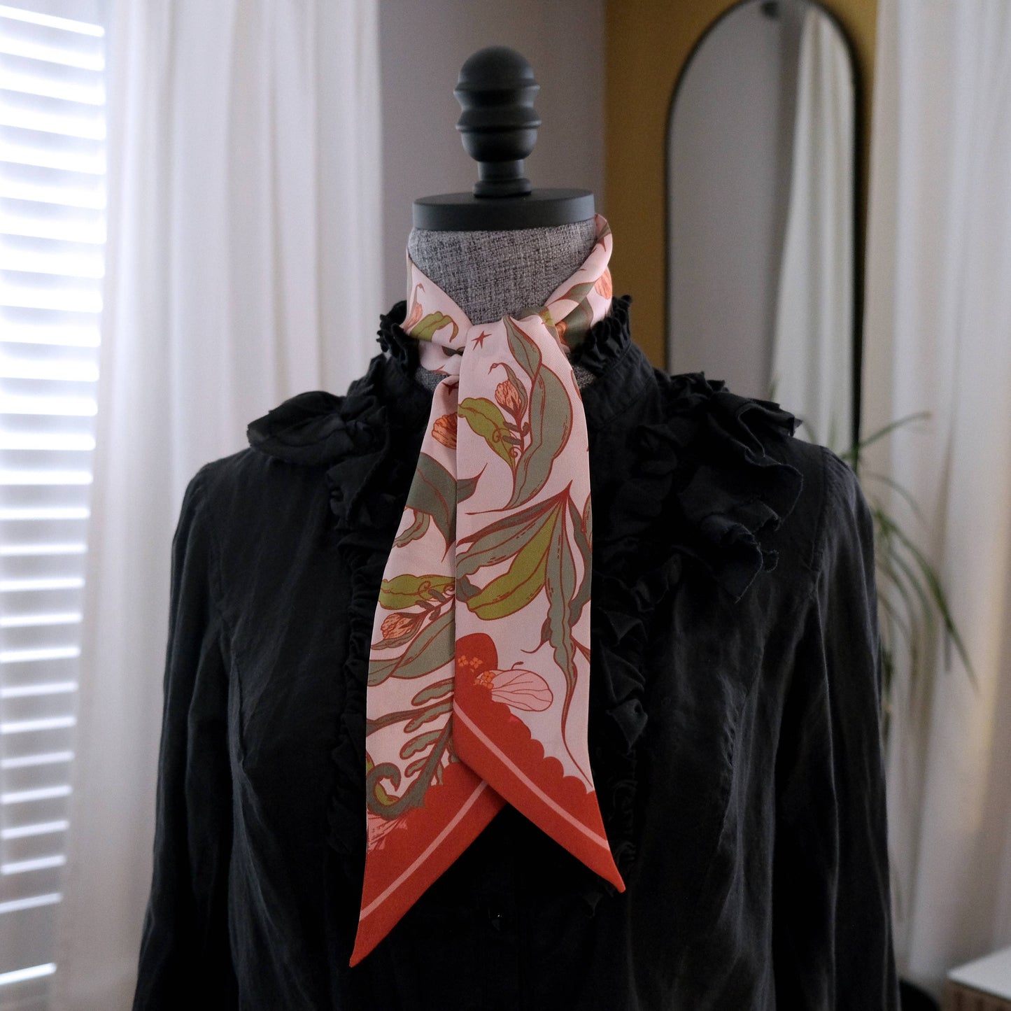 Silk Scarf Lady Bug Fleur