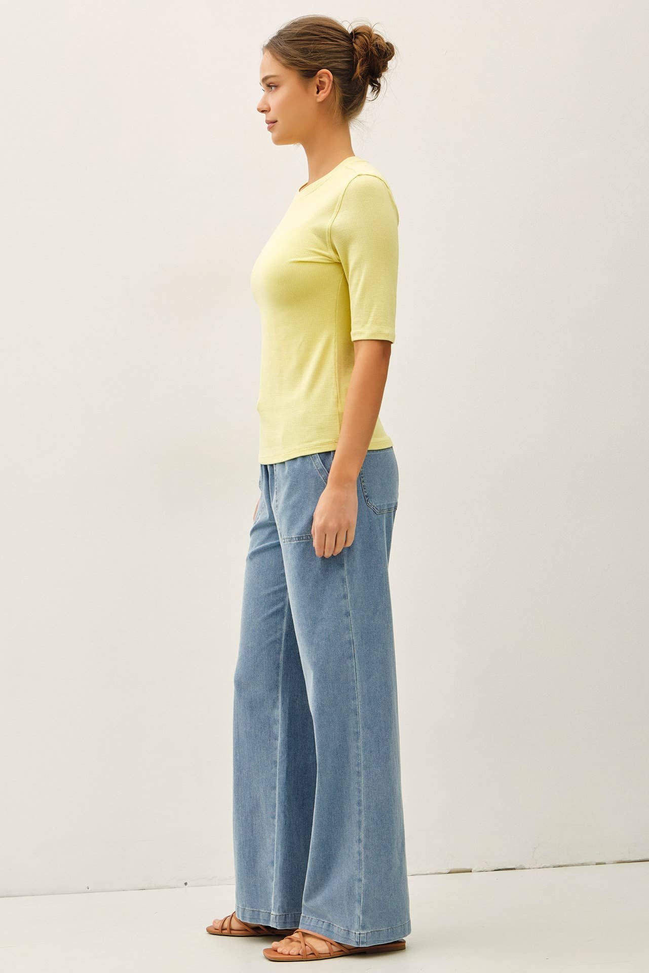 Knit Denim Pant