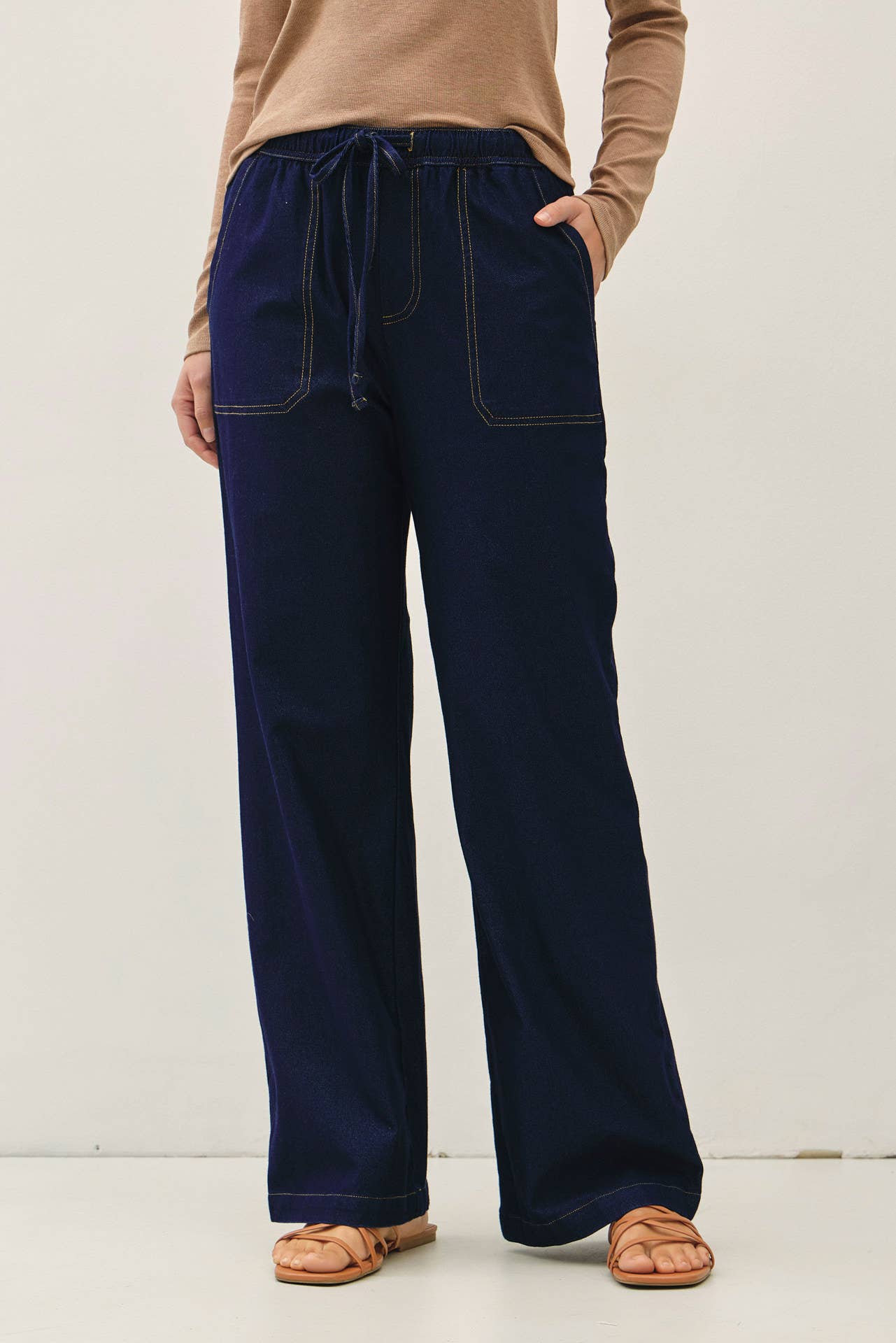 Knit Denim Pant