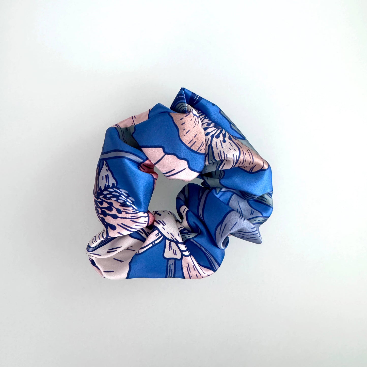 Electric Garden Silk Scrunchie