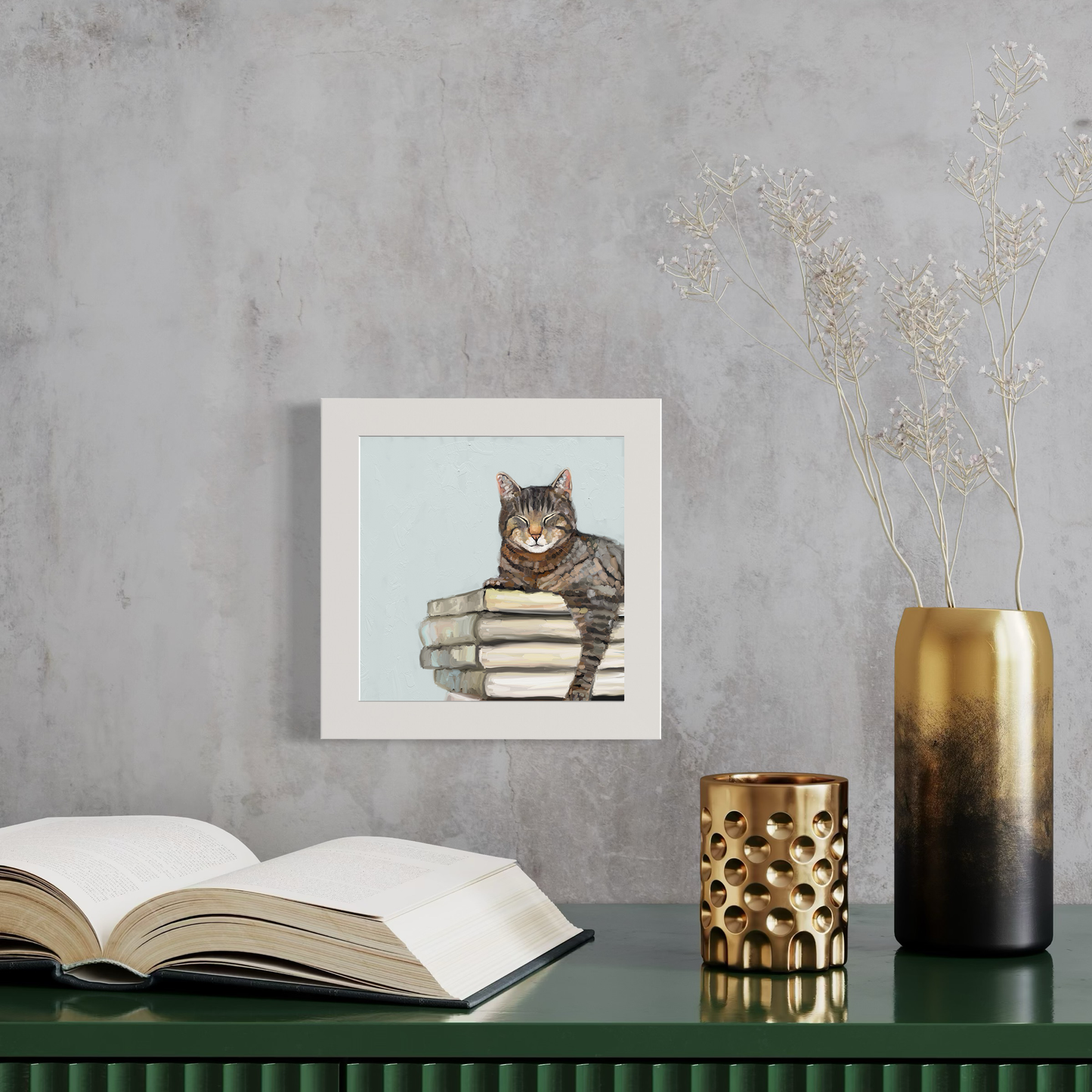 Cat on Books 2