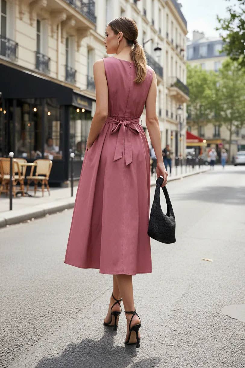Belted Midi Dress