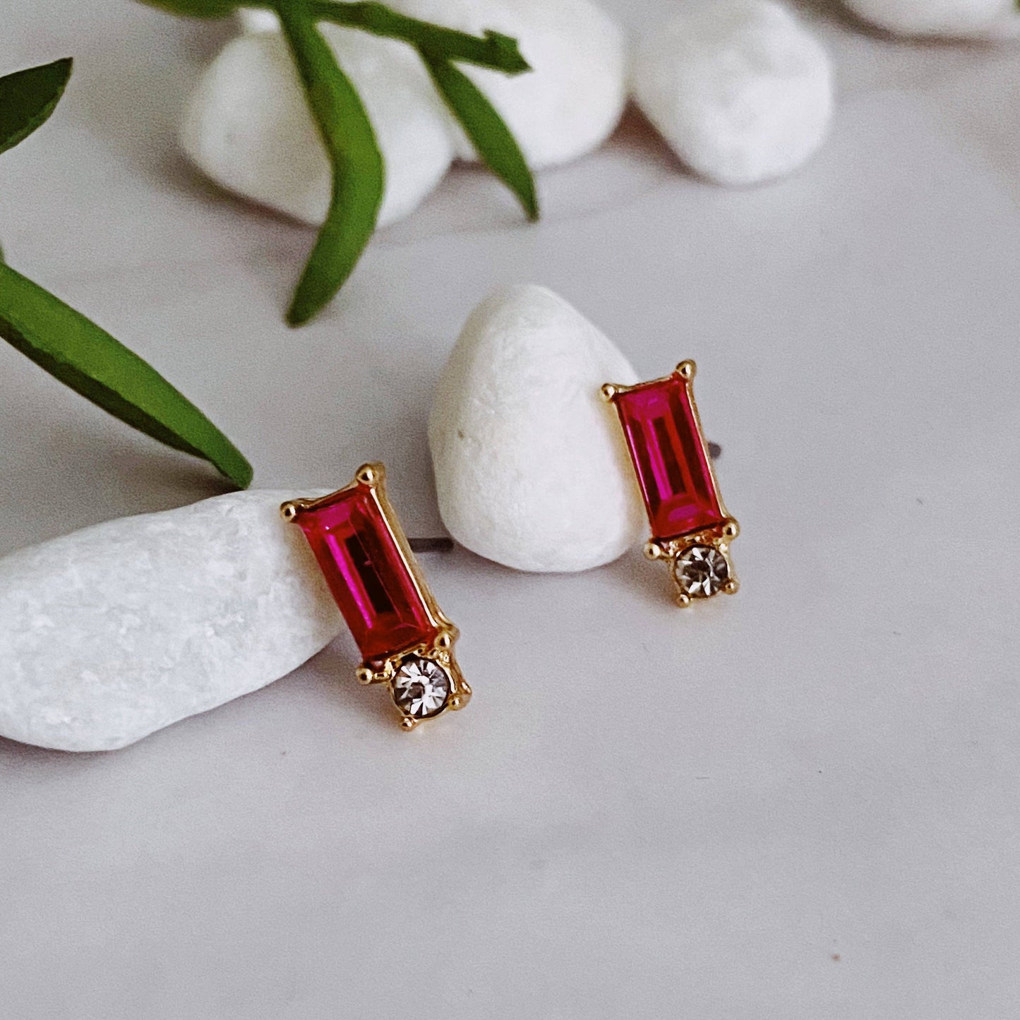 Baguette Stud Earrings