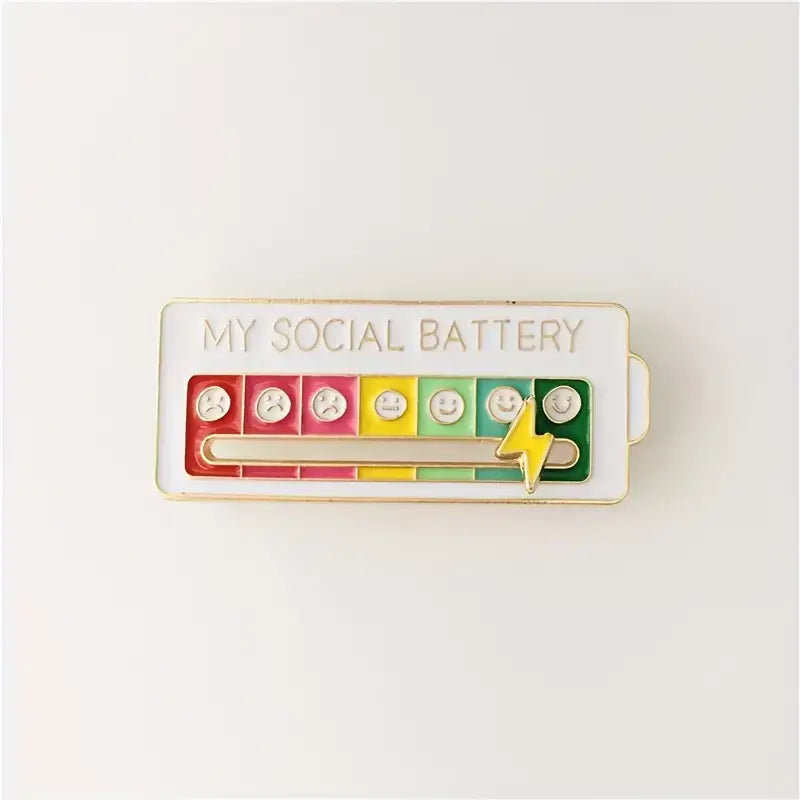 Social Battery Pin