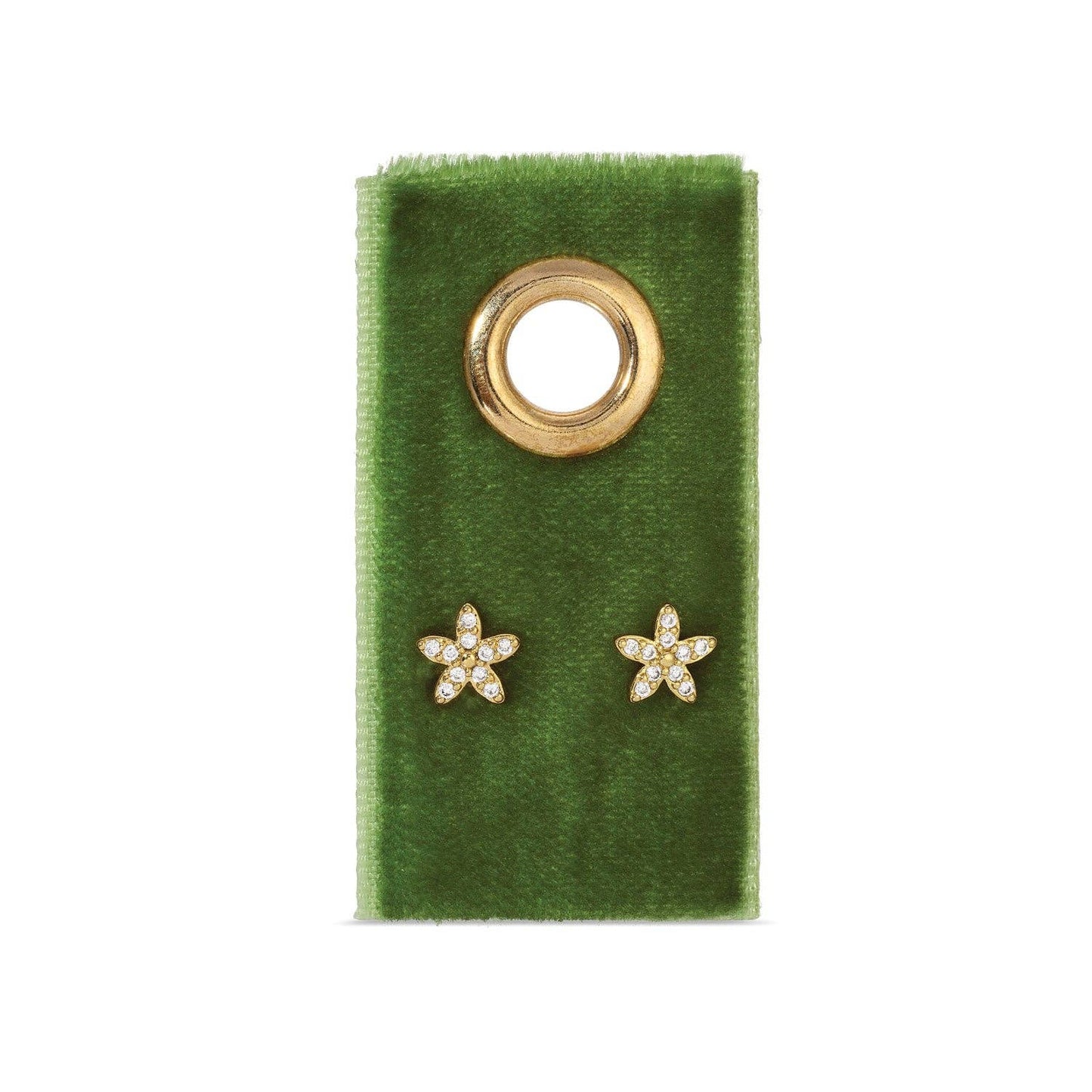 Pavé Flower Studs