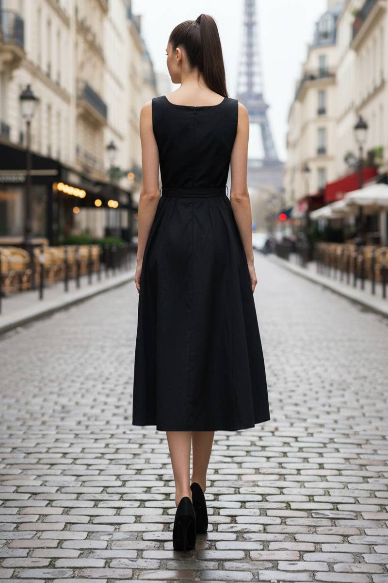 Belted Midi Dress