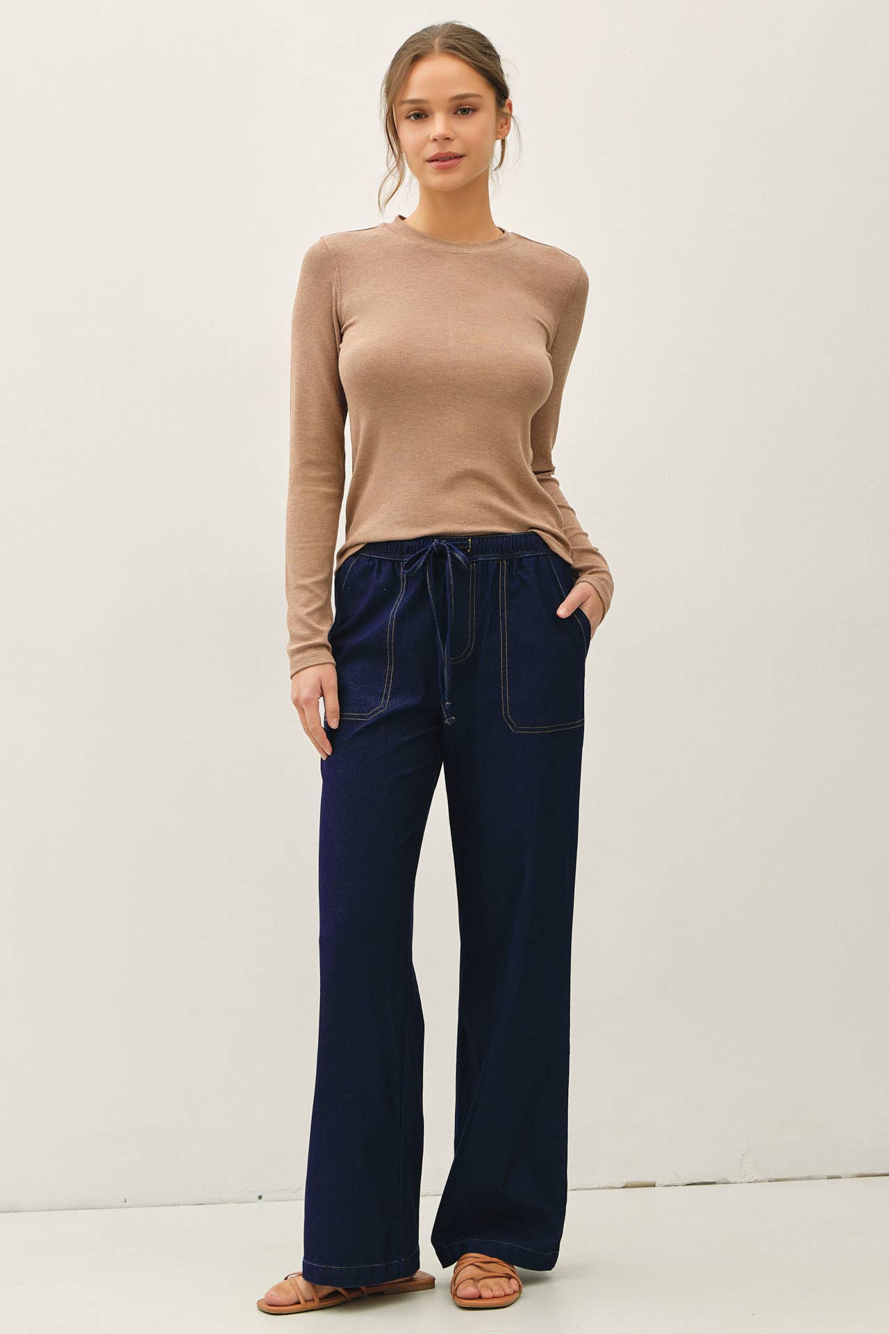 Knit Denim Pant