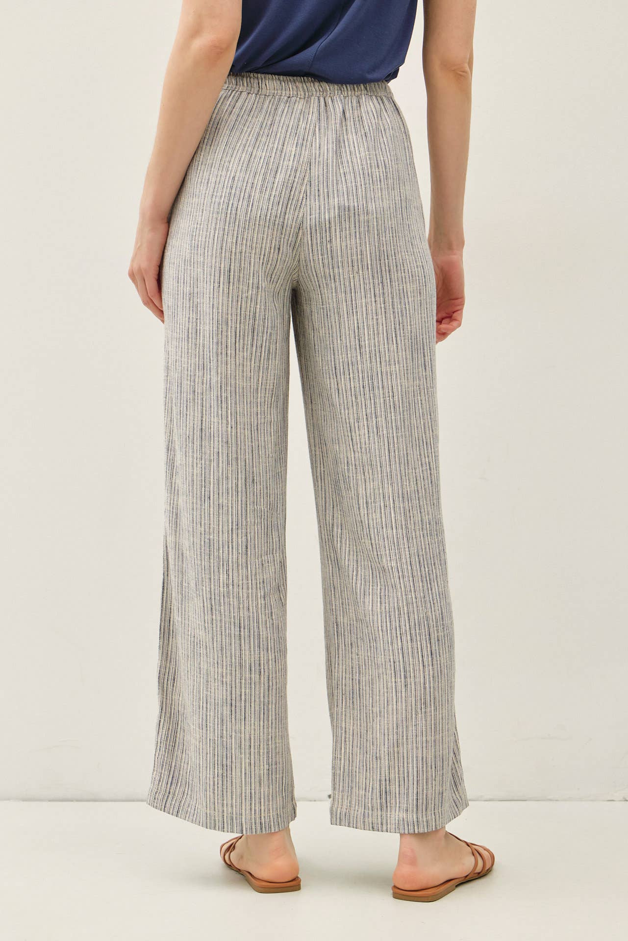 Stripy Linen Pant