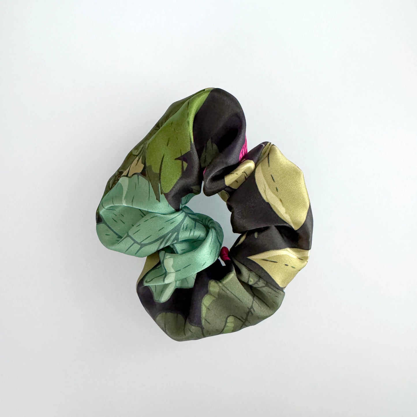 Peony Garden Silk Scrunchie