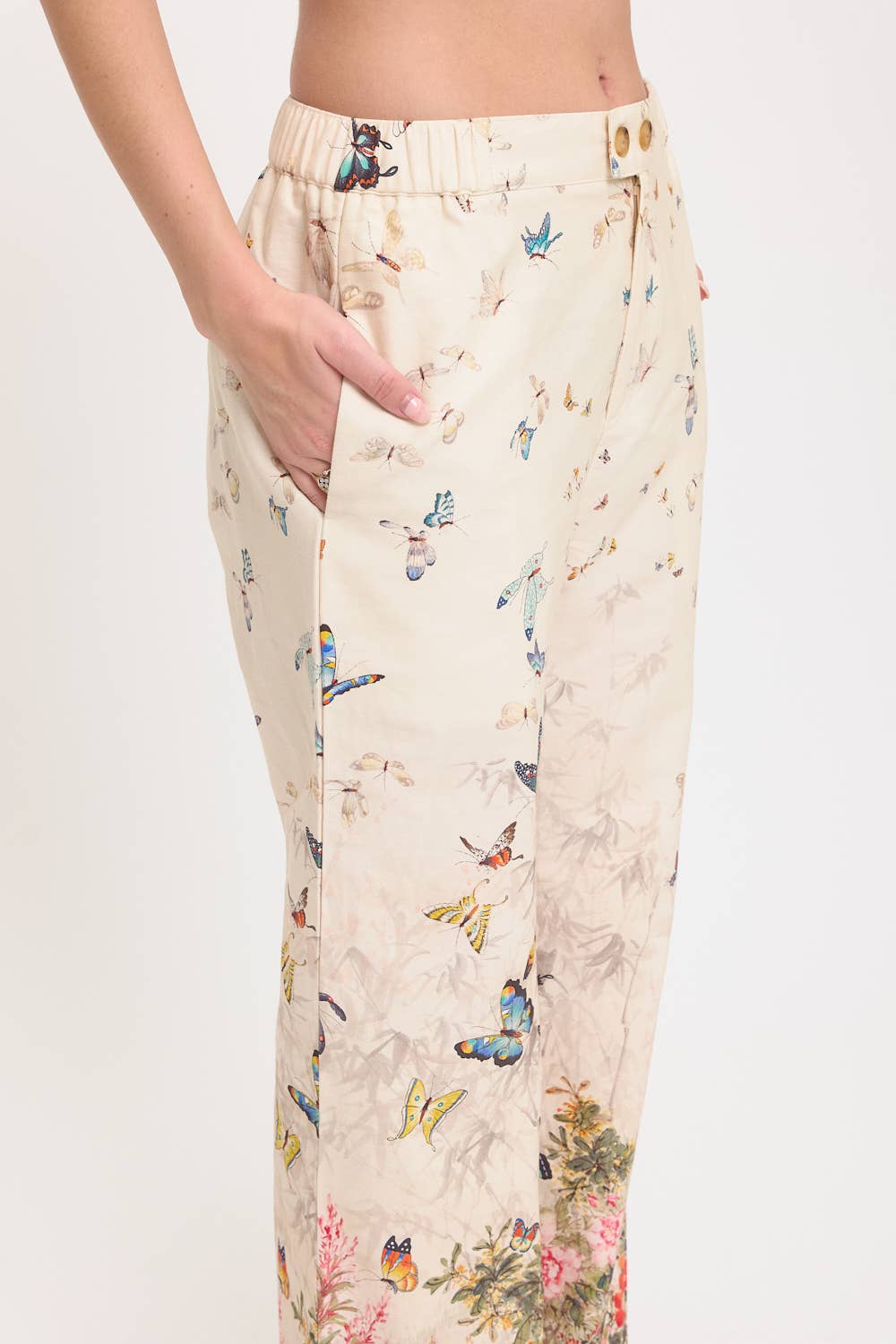 Butterfly Floral Pants