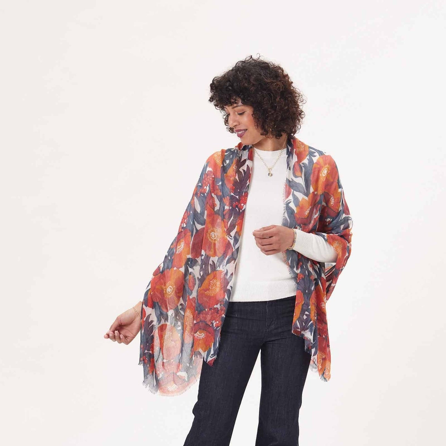 Poppies Red Scarf