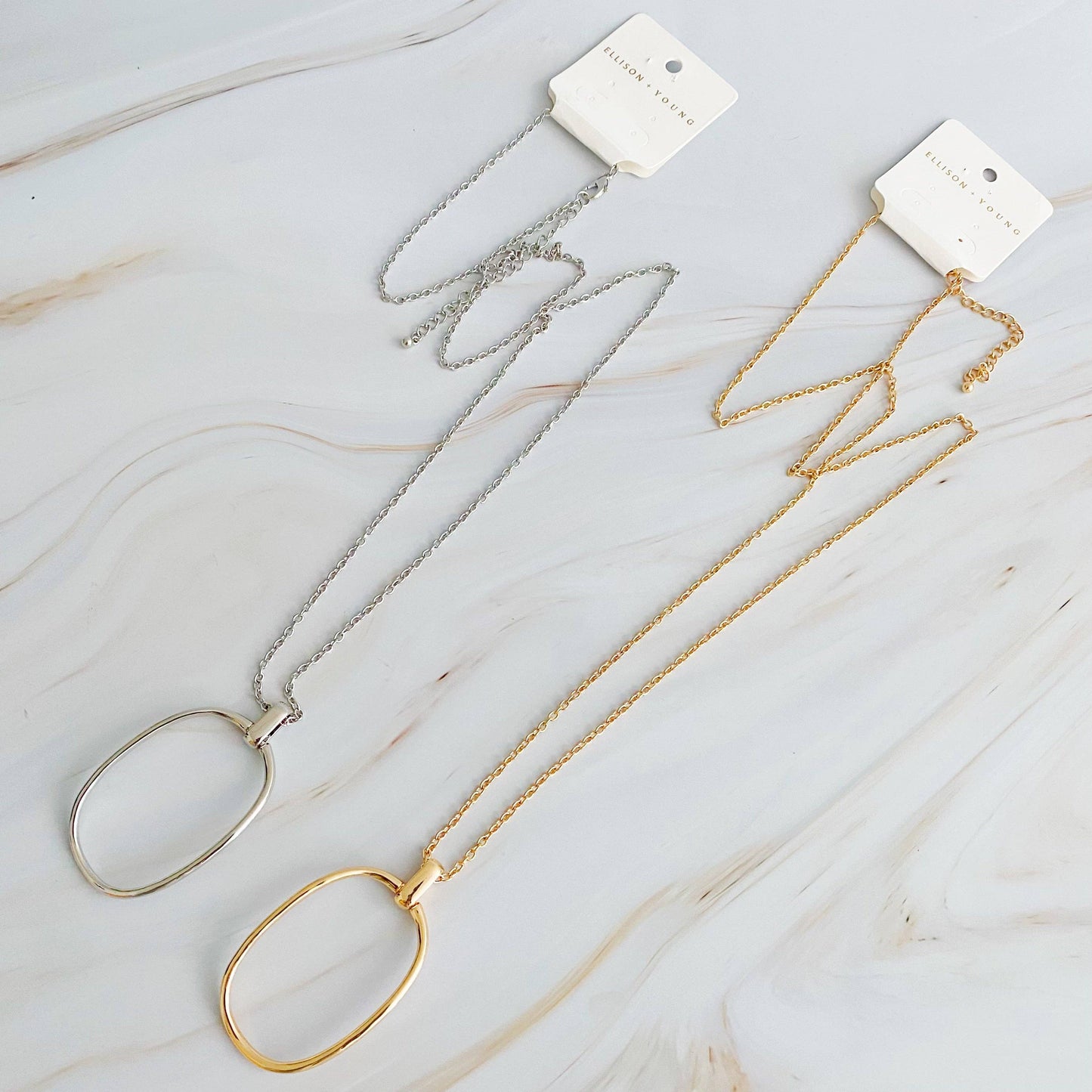 Oval Pendant Necklace