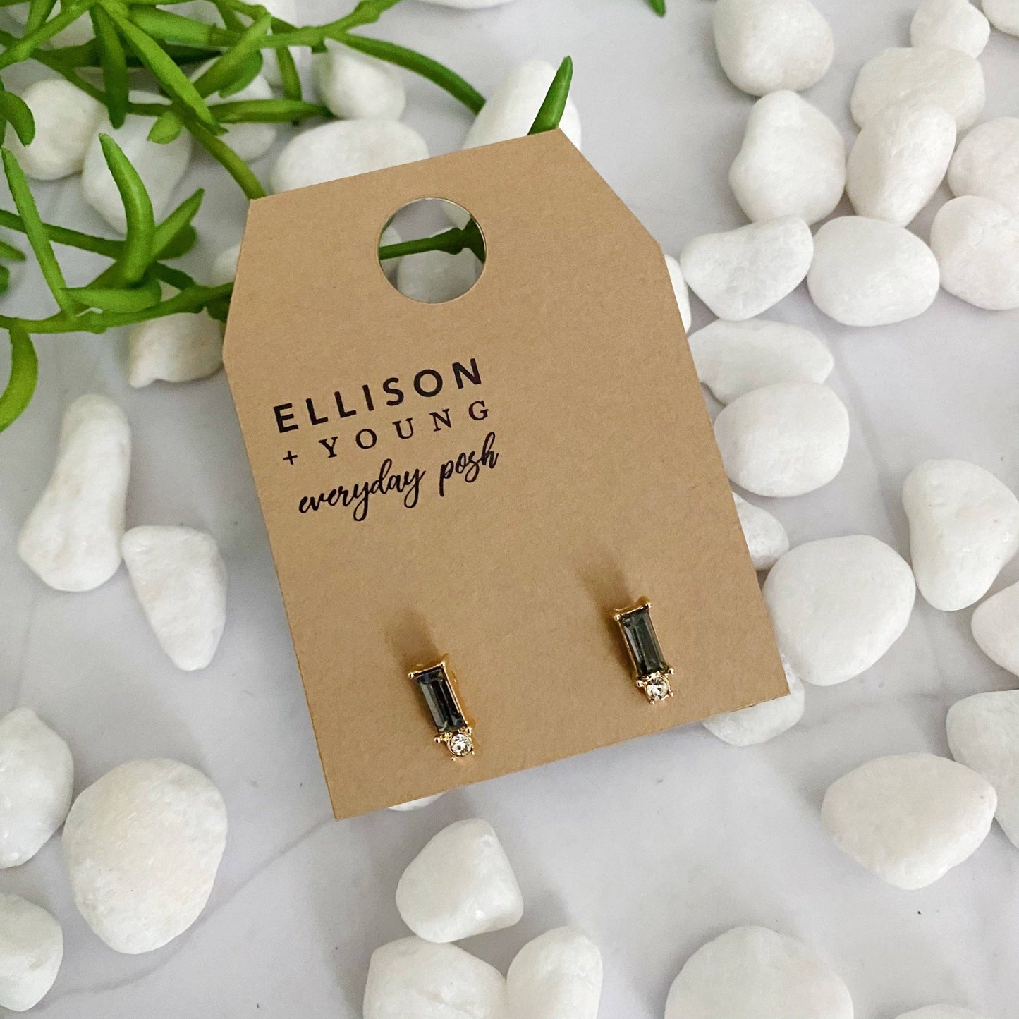 Baguette Stud Earrings
