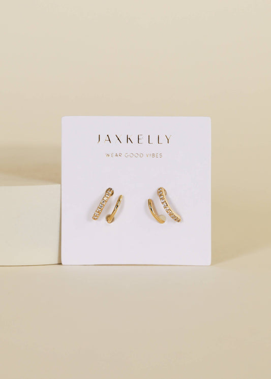 Earring - Pave Spiral