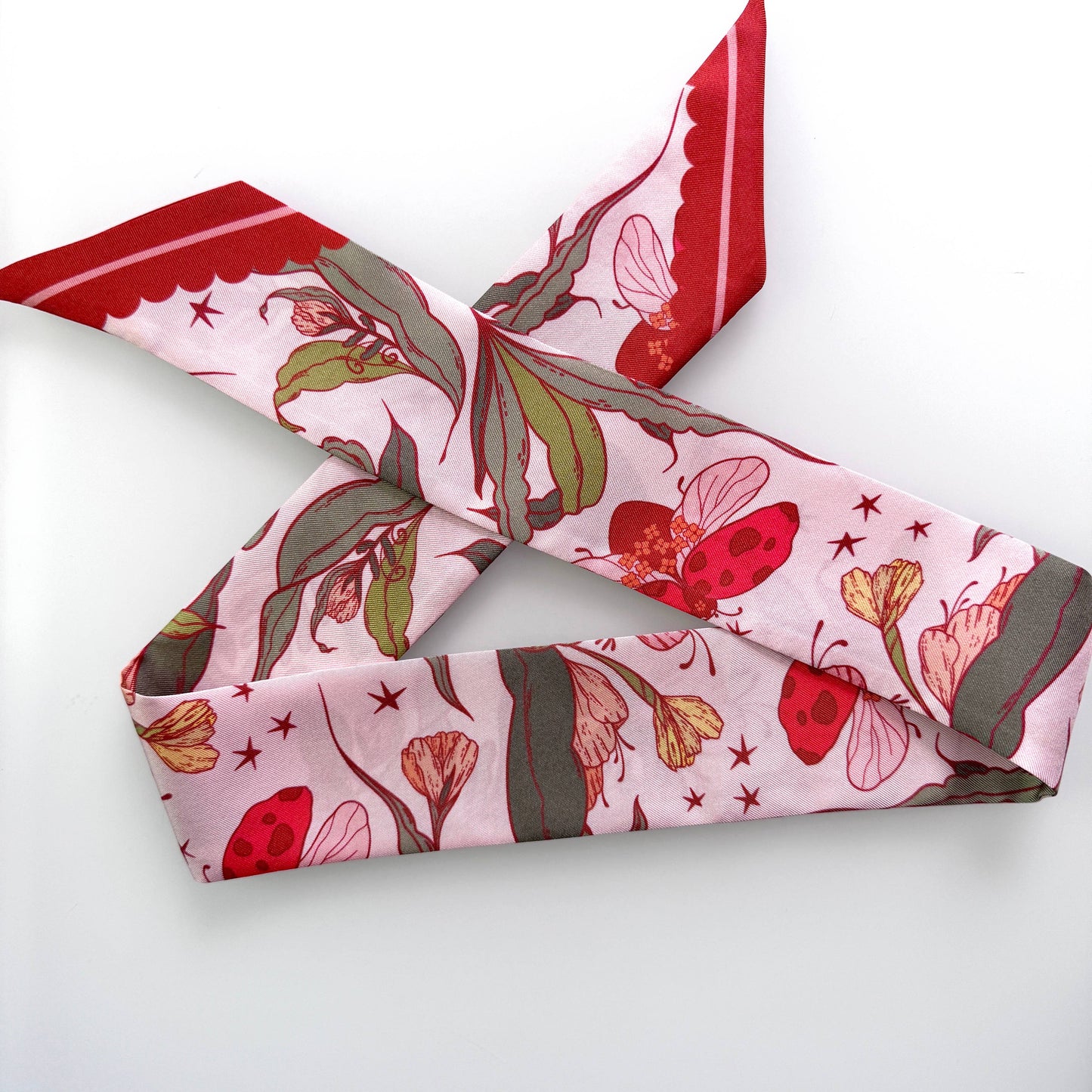 Silk Scarf Lady Bug Fleur