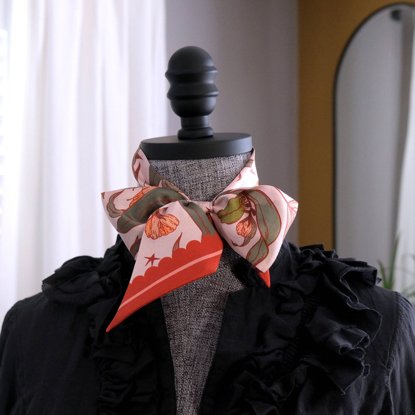 Silk Scarf Lady Bug Fleur