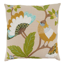 2252 Emb Bird Pillow